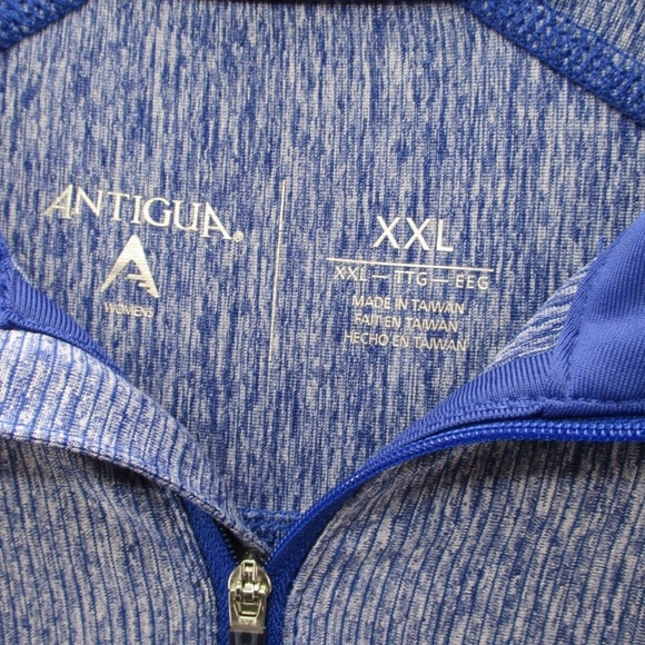 Antgiua 1/4 Zip Shirt Womens XXL Toronto Blue Jays Heather Blue - Picture 4 of 11